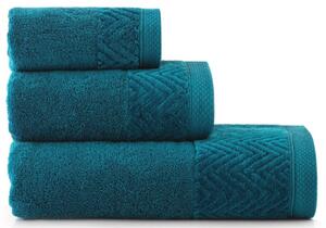 Egyptská bavlna ručníky a osuška Loira - tmavě tyrkysová Velikost: osuška 70 x 140