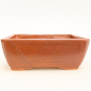 E-bonsai Keramická bonsai miska 16 x 12 x 6 cm vínová