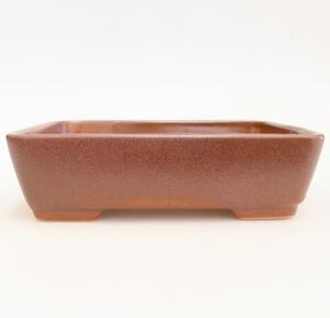 E-bonsai Keramická bonsai miska 18 x 13 x 5 cm vínová