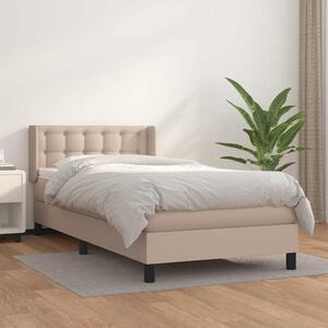 Box spring postel s matrací cappuccino 90x200 cm umělá kůže 3130762