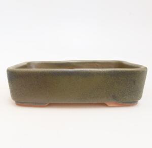 E-bonsai Keramická bonsai miska 13 x 9,5 x 3,5 cm zelená