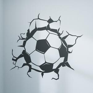 Živá Zeď Samolepka Fotbalový míč černý Barva: černá