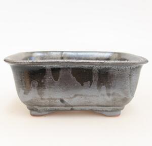 E-bonsai Keramická bonsai miska 13,5 x 10,5 x 6 cm kovová