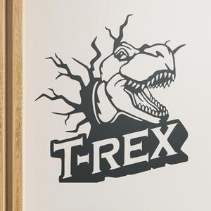 Živá Zeď Samolepka Dinosaurus T-REX Barva: černá