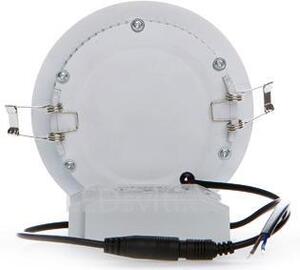 Ecolite LED-WSL-6W/4100 Bílý kruhový vestavný LED panel 120mm 6W denní bílá