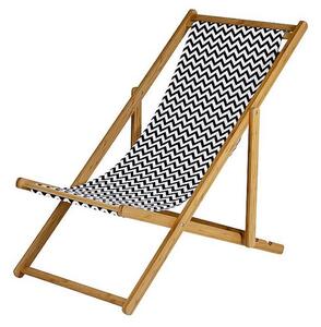 Židle Bo-Camp Beach Chair Soho Barva: černá/bílá