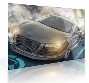 Skleněný obraz auta Audi - šedé (70x50 cm)