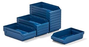 AJ Produkty Skladová nádoba REACH, 400x240x95 mm, bal. 15 ks, modrá