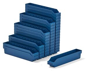 AJ Produkty Skladová nádoba REACH, 500x90x95 mm, bal. 40 ks, modrá