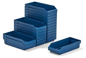 AJ Produkty Skladová nádoba REACH, 400x180x95 mm, bal. 20 ks, modrá