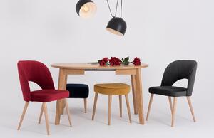 Nordic Design Červené sametová jídelní židle Jolene
