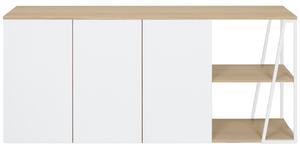 Bílá dubová komoda TEMAHOME Albi 190 x 45 cm