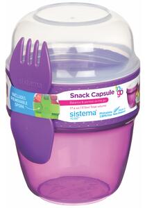 Box na potraviny Sistema Snack Capsule TO GO 515ml Barva: fialová