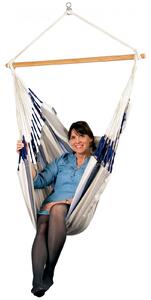 Houpací sedačka La Siesta Domingo Comfort Barva: bílá/modrá