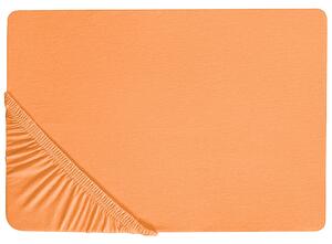 Prostěradlo s gumou JANBU Bavlna 90 x 200 cm Oranžová