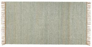 Jutový koberec 80 x 150 cm zelený LUNIA