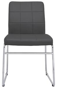 Jídelní židle 6 ks šedé umělá kůže