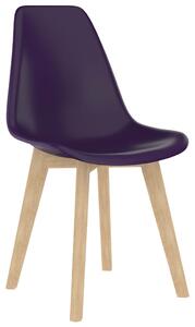 Jídelní židle 6 ks fialové plast