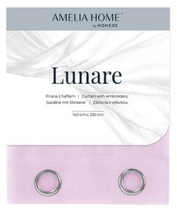 Záclona AmeliaHome Lunare II růžová