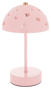Stolní lampa MOTÝLEK růžová