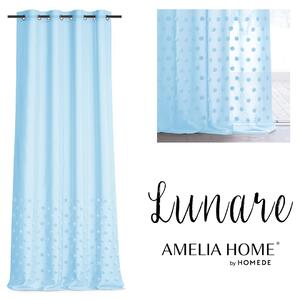 Záclona AmeliaHome Lunare II světle modrá