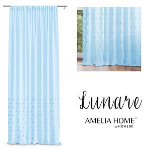 Záclona AmeliaHome Lunare III světle modrá