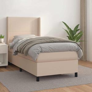 Box spring postel s matrací cappuccino 90x190 cm umělá kůže 3132356