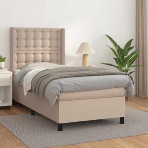 Box spring postel s matrací cappuccino 80 x 200 cm umělá kůže 3132470