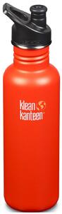 Láhev Klean Kanteen Classic 800 ml sport Barva: oranžová