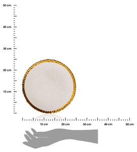 DekorStyle Keramický talíř Kati 25 cm bílý