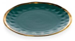 DekorStyle Keramický talíř Lissa 27 cm zelený
