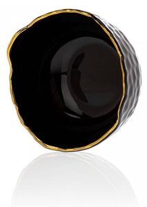 DekorStyle Keramická miska Tigella 13 cm černá