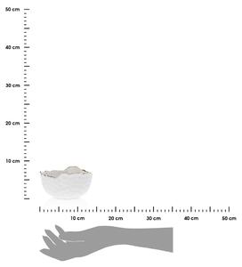 DekorStyle Keramická miska Tigella 13 cm bílá