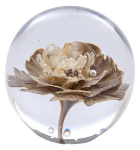 Skleněné těžítko (výška 8 cm) Flower – Light & Living