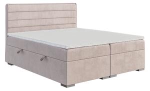 Kontinentální postel 140 cm Benio (světlofialová) (s matrací a úl. prostorem). 1043350