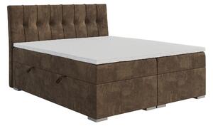 Kontinentální postel 120 cm Driny (karamelová) (s matrací a úl. prostorem). 1043357