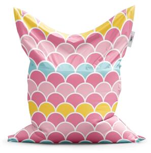 Sablio Sedací vak Classic Barevné šupiny - 150x100 cm