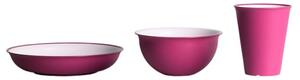 Sada nádobí Omada Sada nerozbitného nádobí Sanaliving Set 3pcs Barva: růžová