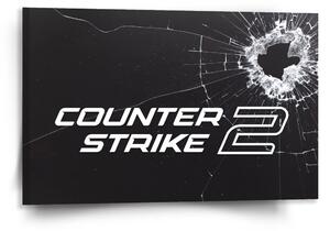 Sablio Obraz Counter Strike 2 Průstřel - 120x80 cm