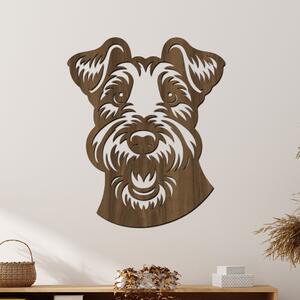 Dřevěná dekorace psa Welsh Terrier Zvolte rozměr šxv (cm): 33x40 | Zvolte barvu dekoru: Ořech