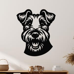 Dřevěná dekorace psa Welsh Terrier Zvolte rozměr šxv (cm): 33x40 | Zvolte barvu dekoru: Černá