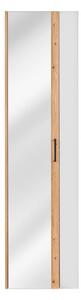 Comad Koupelnová skříňka se zrcadlem vysoká Madera 803 1D dub artisan/bílá