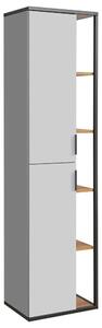 Comad Koupelnová skříňka vysoká sloupek Manhattan 800 2D arktická šedá/dub katania