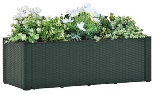 Zahradní vyvýšený záhon se samozavlažováním zelený 100x43x33 cm