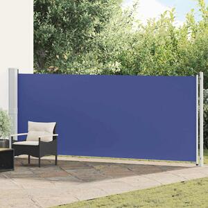 Zatahovací boční markýza / zástěna 600 x 160 cm modrá 313377
