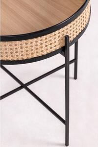 Hector Odkládací stolek Ralik černo-hnědý