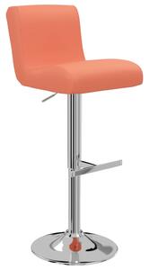 Barové stoličky 2 ks oranžové umělá kůže