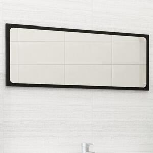 Koupelnové zrcadlo černé 90 x 1,5 x 37 cm dřevotříska