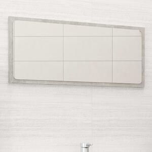 Koupelnové zrcadlo betonově šedé 80 x 1,5 x 37 cm dřevotříska