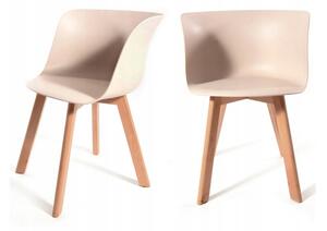 Tutumi Grand, designová židle 44x45x74 cm, cappucino, KRZ-00802